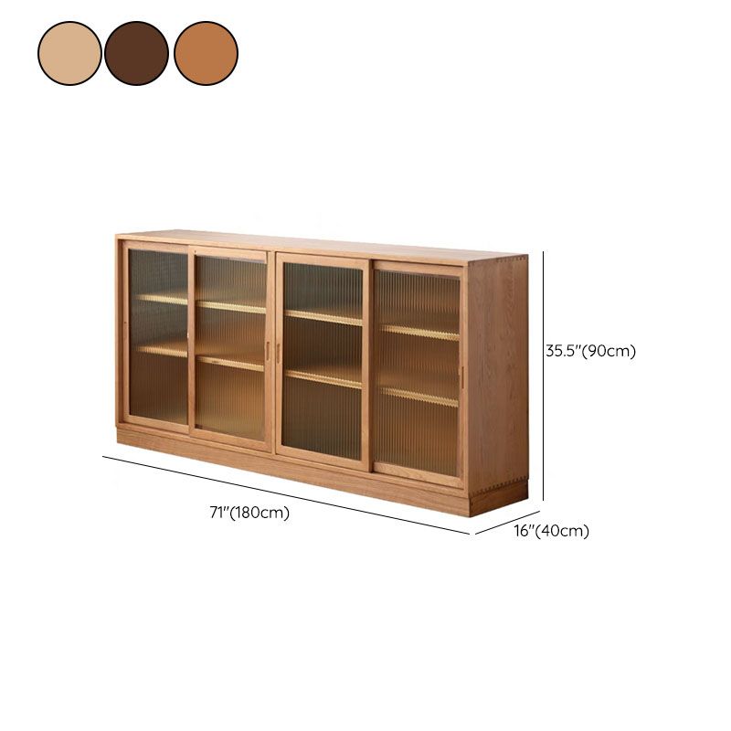 Moderne dressoir kersenglazen deuren dressoirbuffet met deuren voor eetkamer