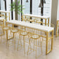 Rectangular Bar-height Table White Wood Top Pub Table with Metal Base Clearhalo 'Bar Furniture' 'Bar Tables' 'bar_tables' 'furn' 'furn_bar_tables' 'Furniture' 'Kitchen & Dining Furniture' 1200x1200_5c15af72-54a2-4618-bf15-a47f7f34e122