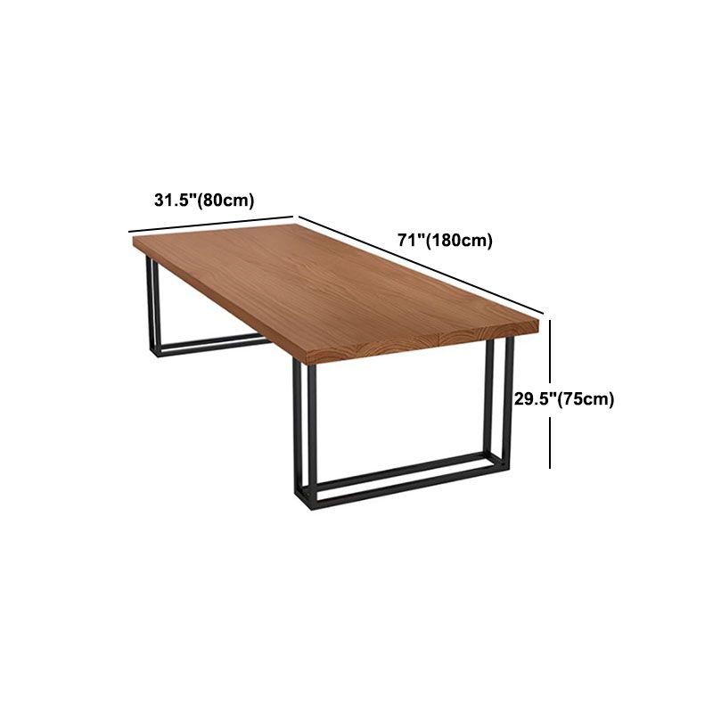 Rectangular 1/2/9 Pieces Dining Set Natural and Black Windsor Back Chair Set for Kitchen Clearhalo 'Dining Room Sets' 'Dining Tables & Seating' 'dining_room_set' 'furn' 'furn_dining_room_set' 'Furniture' 'furniture_dining_room_set' 'Kitchen & Dining Furniture' 'kitchen&dining_furn' 'kitchen' 1200x1200_5c163397-5c95-412d-b45a-a6efede2e9ea