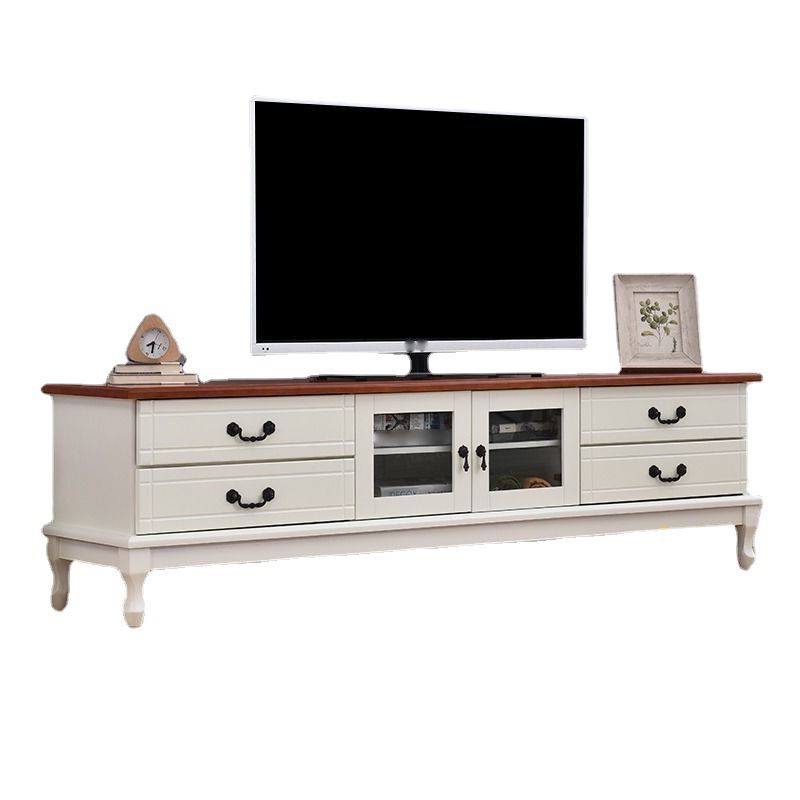 Traditional TV Stand Console Wooden Media Console TV Stand with Drawers Clearhalo 'furn' 'furn_tv_stands_entertainment_centers' 'Furniture' 'Living Room Furniture' 'TV Stands & Entertainment Centers' 'TV Stands & Media Storage Furniture' 'tv_stands_entertainment_centers' 1200x1200_5c179360-d936-4663-888a-078cf6c3ca59