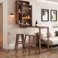 Folding Counter Height Pub Set 1/2/3 Pcs Wood Frame Bar Table and Stools Clearhalo 'Bar Furniture' 'furn' 'furn_home_bar_bar_sets' 'Furniture' 'Home Bars & Bar Sets' 'home_bar_bar_sets' 'Kitchen & Dining Furniture' 1200x1200_5c17c8c6-8c4e-4f7c-bd81-a84db32b4ab5
