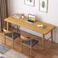 Moderna scrivania per ufficio rettangolo in legno massiccio 29.53 "scrivania naturale alta