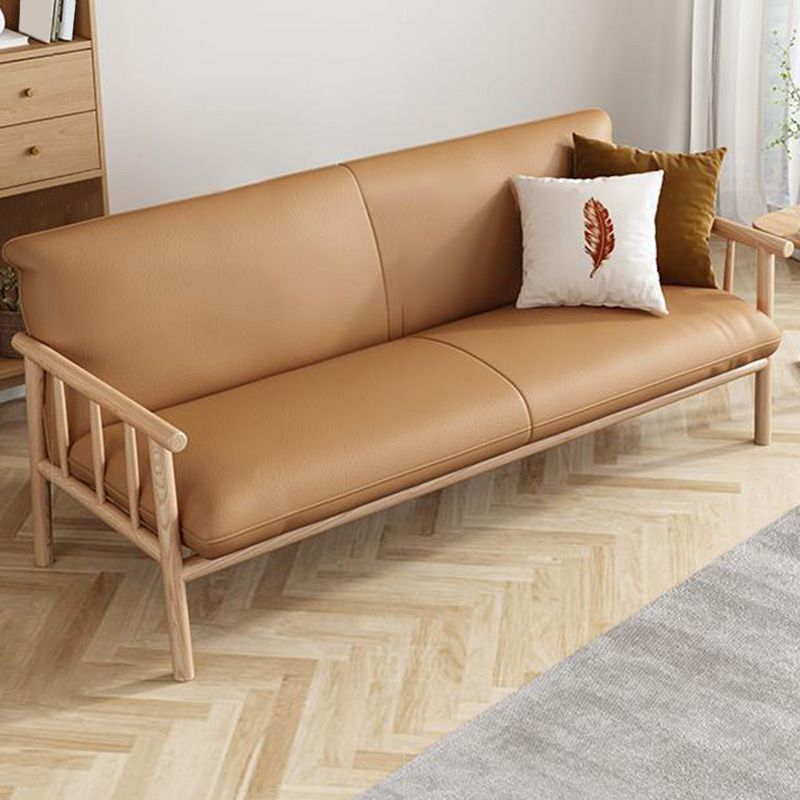 30,3 "H FAUX CUIR BRORN / BLANC SQUARD BRAU SOFA pour le salon