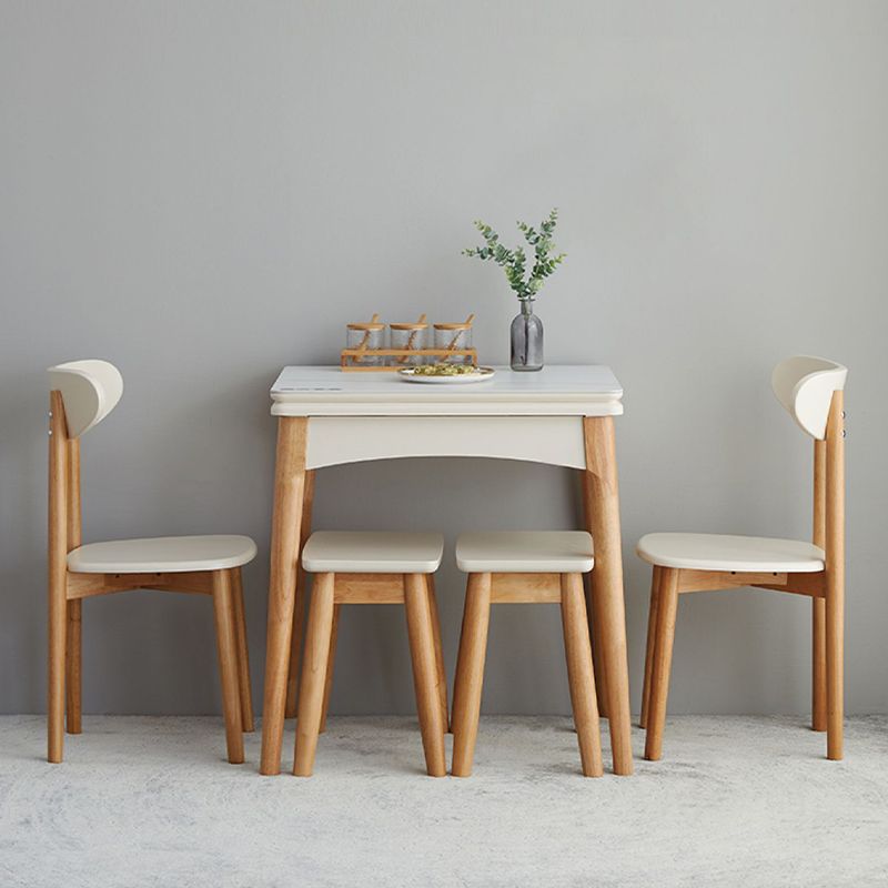 Modern Extendable Dining Table Sintered Stone Dining Table for Dining Room Clearhalo 'Dining Tables & Seating' 'Dining Tables' 'dining_table' 'furn' 'furn_dining_table' 'Furniture' 'Kitchen & Dining Furniture' 1200x1200_5c1c0031-d832-48ad-8267-9ec5cb06acf7