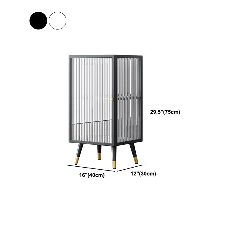 Sideboard in metallo in metallo in metallo glam Cucina in bianco e nero