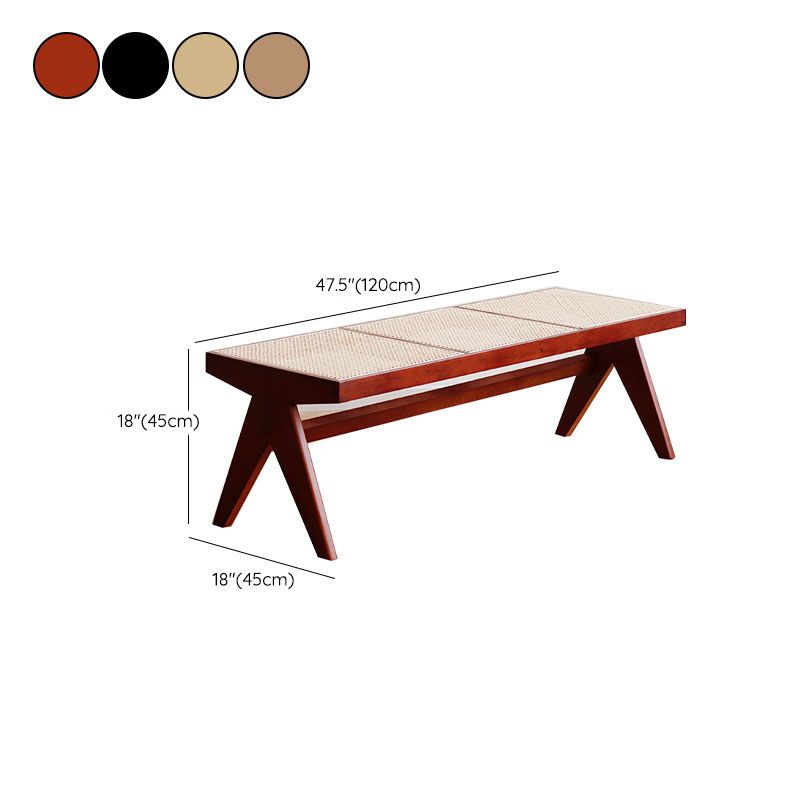 14.82-inch Width Tropical Seating Bench Solid Wood Bedroom Bench Clearhalo 'Benches' 'Chairs & Seating' 'furn' 'furn_benches' 'Furniture' 'Living Room Furniture' 1200x1200_5c1ef7d4-58a3-4e19-887c-793f62ea6dfe