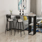 Modern Stone White Counter Set 1/2/3 Pieces Rectangle Storage Table and Stool Set Clearhalo 'Bar Furniture' 'furn' 'furn_home_bar_bar_sets' 'Furniture' 'Home Bars & Bar Sets' 'home_bar_bar_sets' 'Kitchen & Dining Furniture' 1200x1200_5c213a7d-15f9-455c-9485-e46ce3ee54ff