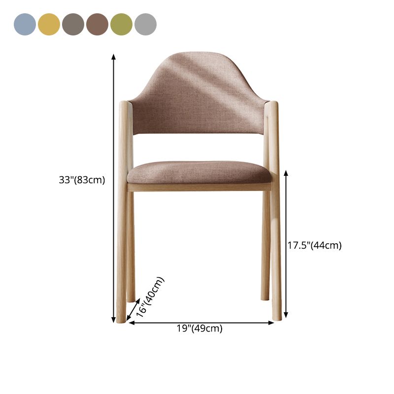 Modern Dining Arm Chairs Upholstered Open Back Armchair with Metal Legs Clearhalo ' kitchen&dining_furn' 'Dining Chairs' 'Dining Tables & Seating' 'dining_chair' 'furn' 'furn_dining_chair' 'Furniture' 'furniture_dining_chair' 'Kitchen & Dining Furniture' 'kitchen' 1200x1200_5c2383b6-568f-4ec6-a6a0-493c8297856a