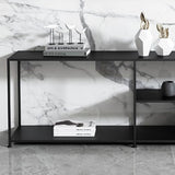 Soporte de TV de metal industrial de almacenamiento abierto Consola de tv de TV con estantería abierta