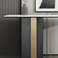 Glam Stone Accent Table Rectangle Console Sofa Table for Hall