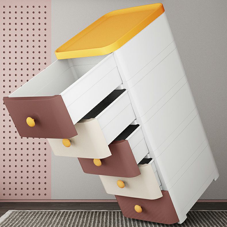 Armario de armario contemporáneo con piernas gabinete de almacenamiento de plástico