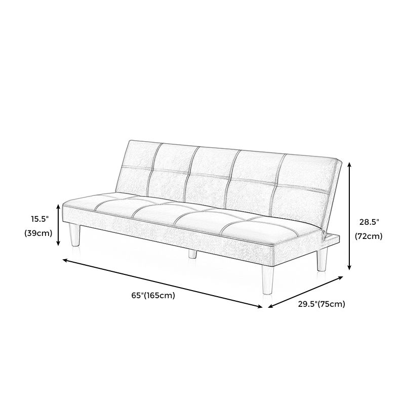 Scandinavian Spleeper Velvet/Fabric Sofa 47.24"/64.96"/70.08" Wide Armless Sofa Bed Clearhalo 'furn' 'furn_sofas' 'Furniture' 'furniture_sofas' 'kitchen' 'kitchen_sofas' 'Living Room Furniture' 'Sofa' 'sofas' 1200x1200_5c26db09-d11c-40a9-a4a2-4bc2cf8ee012