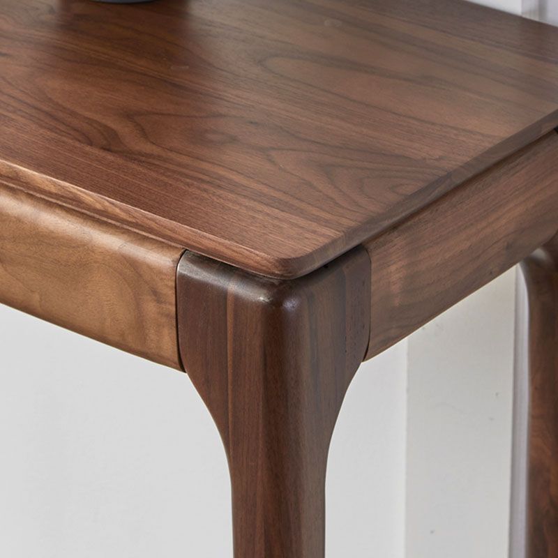 Rectangle Shape Console Table Walnut Wood Console Sofa Table for Hall