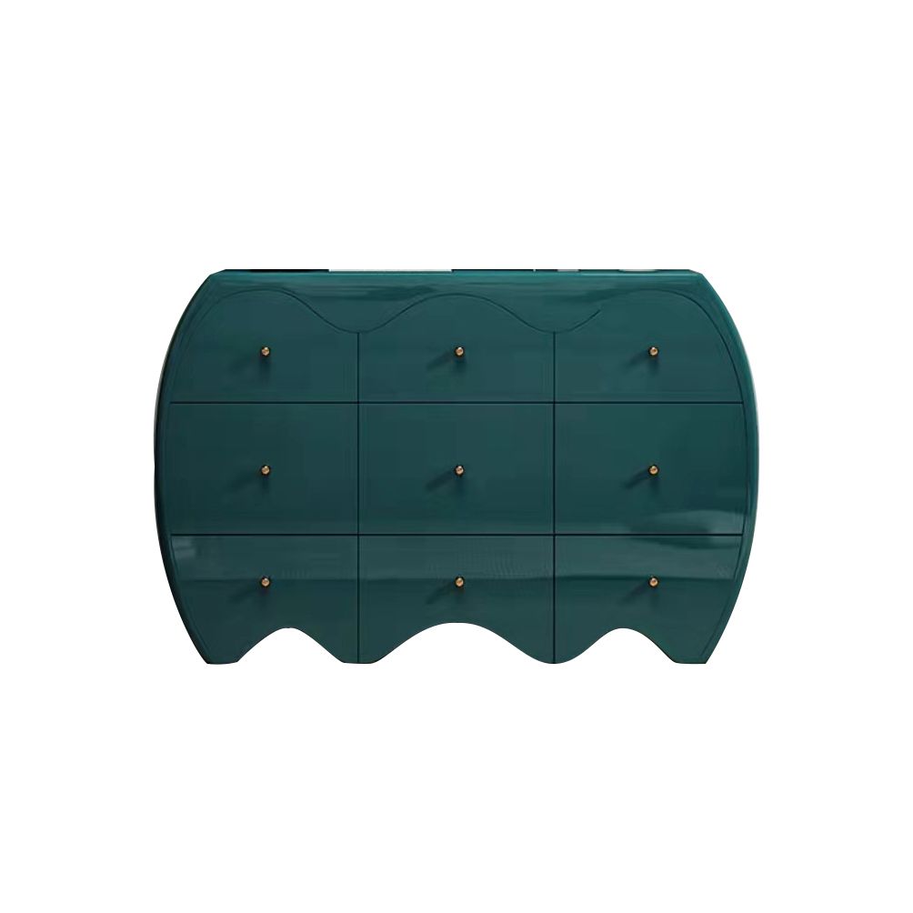 Cómoda clásica con 9 cajones, 15,6 pulgadas de ancho