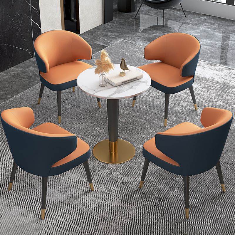 1/5 Pcs Metal Scandinavian Dining Room Set with Round Table Dinette Set Clearhalo 'Dining Room Sets' 'Dining Tables & Seating' 'dining_room_set' 'furn' 'furn_dining_room_set' 'Furniture' 'furniture_dining_room_set' 'Kitchen & Dining Furniture' 'kitchen&dining_furn' 'kitchen' 1200x1200_5c292ede-09a7-4cc7-98a4-4223388a0ece
