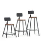 Industrial 1/2/3 Pieces Solid Wood Bar Table Set Round Counter Set Clearhalo 'Bar Furniture' 'furn' 'furn_home_bar_bar_sets' 'Furniture' 'Home Bars & Bar Sets' 'home_bar_bar_sets' 'Kitchen & Dining Furniture' 1200x1200_5c2aef98-e9a4-4eca-acf4-19c672c78512