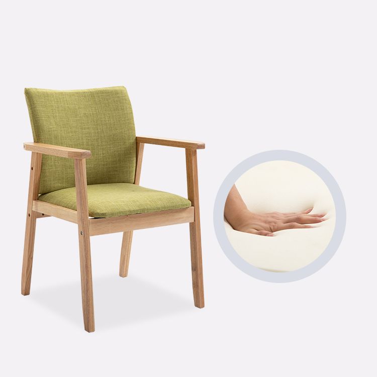 Contemporary Style Solid Wood Open Back Arm Chair Kitchen Dining Room Chairs Clearhalo ' kitchen&dining_furn' 'Dining Chairs' 'Dining Tables & Seating' 'dining_chair' 'furn' 'furn_dining_chair' 'Furniture' 'furniture_dining_chair' 'Kitchen & Dining Furniture' 'kitchen' 1200x1200_5c2b1bc4-441a-4904-84fe-d7c22a73a6b9