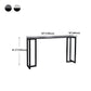 Contemporary Rectangle Bar Dining Table Indoor Bar Table with Black Metal Base Clearhalo 'Bar Furniture' 'Bar Tables' 'bar_tables' 'furn' 'furn_bar_tables' 'Furniture' 'furniture_bar_tables' 'Kitchen & Dining Furniture' 'kitchen&dining_furn' 'kitchen' 1200x1200_5c2b9a77-7686-457c-af61-71e8db4231e2