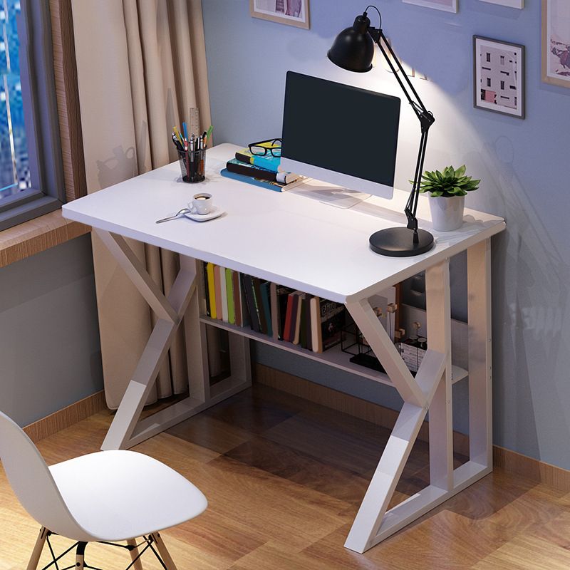 Rectangular Wooden Office Desk Antique Finish Modern Computer Desk Clearhalo 'furn' 'furn_office_desk' 'Furniture' 'Office Desks' 'Office Furniture' 'office_desk' 1200x1200_5c2c5d21-c7b5-4d2c-adf8-c9bc08f9c82f