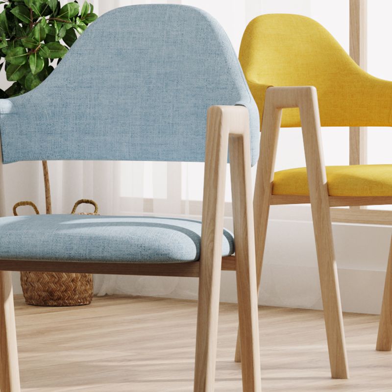 Modern Dining Arm Chairs Upholstered Open Back Armchair with Metal Legs Clearhalo ' kitchen&dining_furn' 'Dining Chairs' 'Dining Tables & Seating' 'dining_chair' 'furn' 'furn_dining_chair' 'Furniture' 'furniture_dining_chair' 'Kitchen & Dining Furniture' 'kitchen' 1200x1200_5c2f0347-3f04-42c6-b4b8-ffebc5741c2f