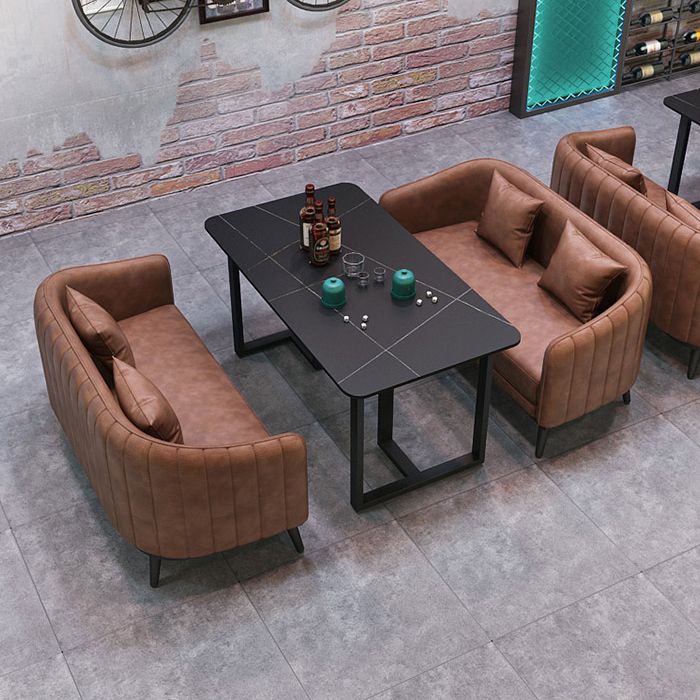 Industrial Style Dinner Room Kitchen Table Metal Base Table for Dinning Room Clearhalo ' dining_table' 'Dining Tables & Seating' 'Dining Tables' 'furn' 'furn_dining_table' 'Furniture' 'furniture_dining_table' 'Kitchen & Dining Furniture' 'kitchen&dining_furn' 'kitchen' 'kitchen_dining_table' 1200x1200_5c31b8b3-77fa-4da3-a929-e036314de94a