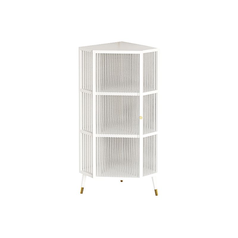 Metal Industrial Curio Cabinet Glass Doors Display Cabinet for Living Room, 16"L X 16"W Clearhalo 'Display & China Cabinets' 'display_china_cabinets' 'furn' 'furn_display_china_cabinets' 'Furniture' 'Kitchen & Dining Furniture' 1200x1200_5c3372e3-40bc-4a3c-bc90-7177a67fdc05