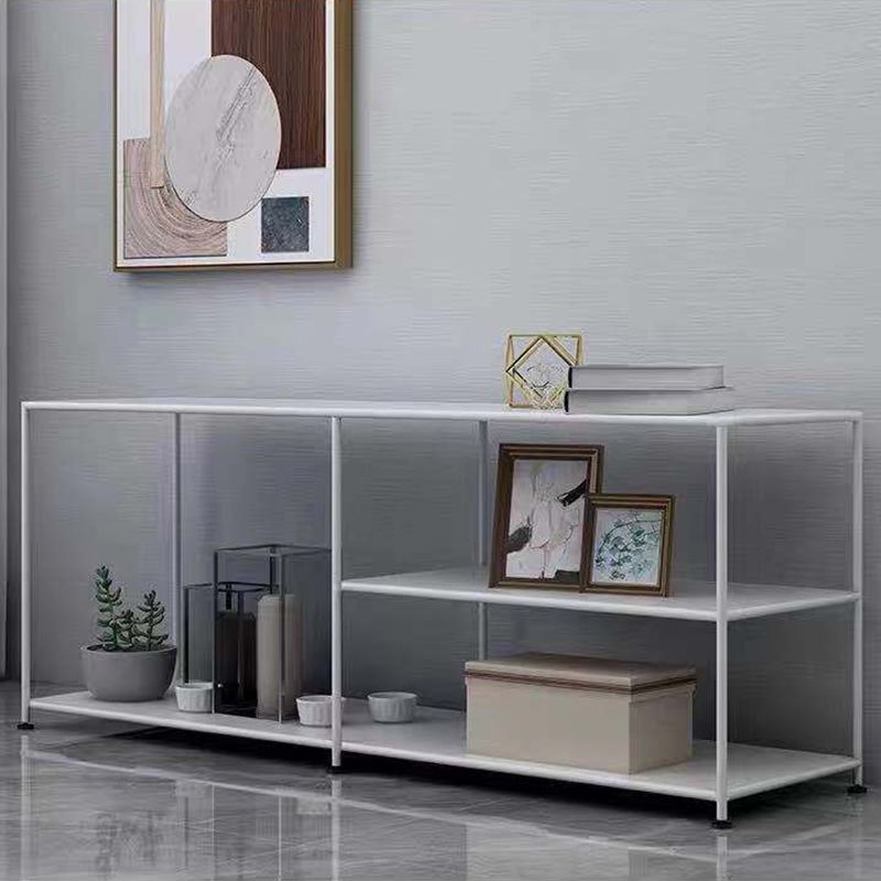 Industrial Metal TV Media Stand Open Shelving TV Stand Console Clearhalo 'furn' 'furn_tv_stands_entertainment_centers' 'Furniture' 'Living Room Furniture' 'TV Stands & Entertainment Centers' 'TV Stands & Media Storage Furniture' 'tv_stands_entertainment_centers' 1200x1200_5c3391ee-405e-4203-b22e-b048541919ef