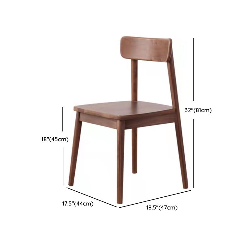 茶色のソリッドウッドダイニングセット1/4/5ピース木製の椅子付きモダンなディネットセット
