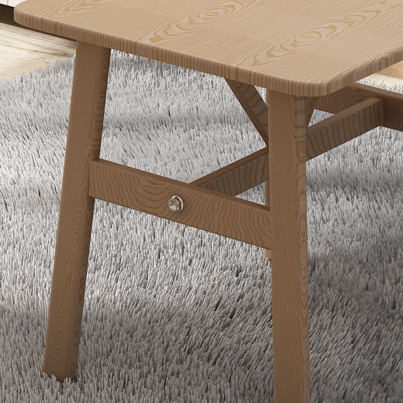 Square Dining Table Modern Plastic Tabletop with Metal Trestle Base Clearhalo 'Dining Tables & Seating' 'Dining Tables' 'dining_table' 'furn' 'furn_dining_table' 'Furniture' 'Kitchen & Dining Furniture' 1200x1200_5c34105f-6a64-4a3f-9089-55e75c642144