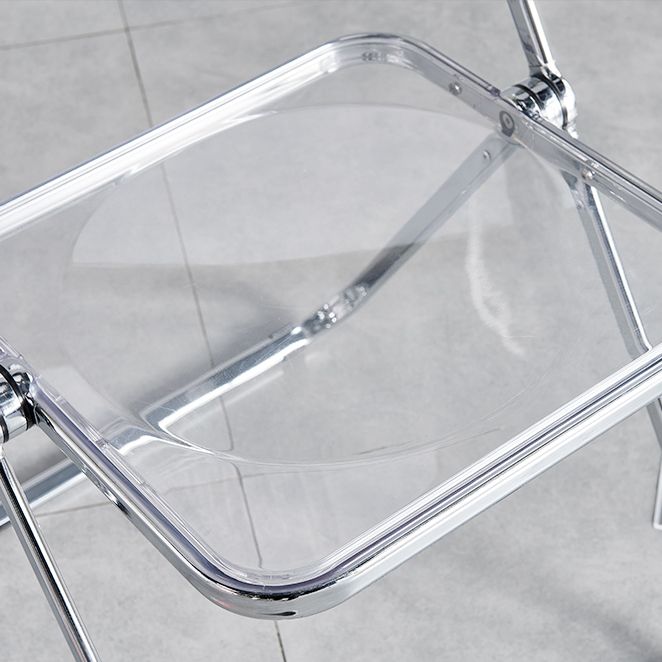 Contemporary Style Folding Armless Side Chair Open Back Single Dining Side Chair Clearhalo ' kitchen&dining_furn' 'Dining Chairs' 'Dining Tables & Seating' 'dining_chair' 'furn' 'furn_dining_chair' 'Furniture' 'furniture_dining_chair' 'Kitchen & Dining Furniture' 'kitchen' 1200x1200_5c35d2d3-cda8-4cc2-88ab-541c28203279