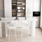 Industrial 1/2/3/5 Pieces Metal Bar Table Set Stone Bar Table with High Stools for Kitchen Clearhalo 'Bar Furniture' 'furn' 'furn_home_bar_bar_sets' 'Furniture' 'Home Bars & Bar Sets' 'home_bar_bar_sets' 'Kitchen & Dining Furniture' 1200x1200_5c3620cc-e06b-4965-be3b-dd6944f7b81b