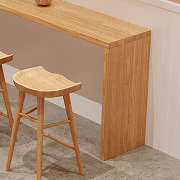 Contemporary Style Wooden Bar Counter Table Dining Rectangle Table for Home Clearhalo 'Bar Furniture' 'Bar Tables' 'bar_tables' 'furn' 'furn_bar_tables' 'Furniture' 'furniture_bar_tables' 'Kitchen & Dining Furniture' 1200x1200_5c3784c4-b88a-4c2c-93ee-111b1333390e