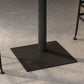 Industrial Square Hemlock Bar Dining Table Iron Indoor Bistro Table with Single Pedestal Clearhalo 'Bar Furniture' 'Bar Tables' 'bar_tables' 'Furniture' 'furniture_bar_tables' 'Kitchen & Dining Furniture' 'kitchen&dining_furn' 'kitchen' 1200x1200_5c38a692-c839-477e-8704-c3ea716bc4a4
