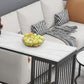 1/2/3 Pieces Bar Table Set Modern Rectangle Sintered Stone Bar Table with Low Back Stools Clearhalo 'Bar Furniture' 'furn' 'furn_home_bar_bar_sets' 'Furniture' 'Home Bars & Bar Sets' 'home_bar_bar_sets' 'Kitchen & Dining Furniture' 1200x1200_5c39e618-2f82-47fc-97a8-947b62db9213