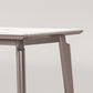 Mesa de comedor estilo Glam, mesa de comedor rectangular de piedra en blanco