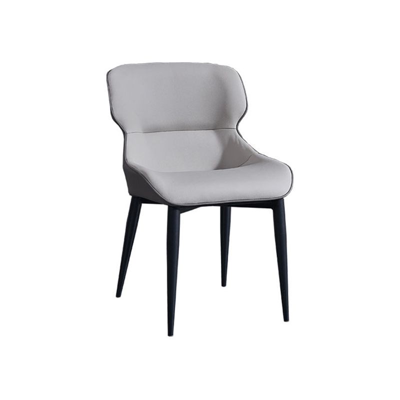 Minimalist Style Leather Dining Arm Chairs Wingback Dining Chairs (Set of 2) Clearhalo ' kitchen&dining_furn' 'Dining Chairs' 'Dining Tables & Seating' 'dining_chair' 'furn' 'furn_dining_chair' 'Furniture' 'furniture_dining_chair' 'Kitchen & Dining Furniture' 'kitchen' 1200x1200_5c3ce933-c5c2-475c-965a-a9b387fbbe94