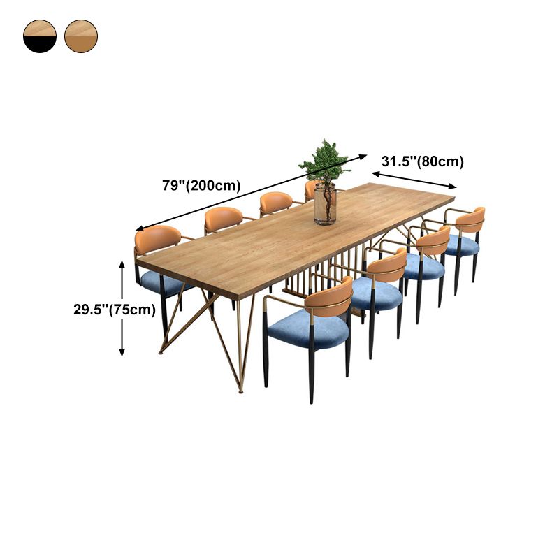 Glam Style Writing Desk Rectangular Hairpin Base Office Desk Clearhalo 'Furniture' 'furniture_office_desk' 'Office Desks' 'Office Furniture' 'office_desk' 1200x1200_5c3d87c9-c627-44e6-9bf4-10fb3576d38b