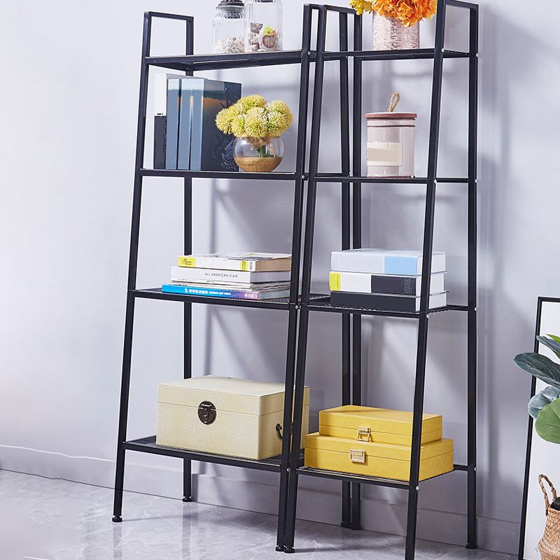 Modern Style Steel Bookshelf Ladder Open Shelf Bookcase for Home Clearhalo 'Bookcases' 'furn' 'furn_bookcases' 'Furniture' 'furniture_bookcases' 'Office Furniture' 1200x1200_5c3e2515-be64-4d13-8179-b685944f130d