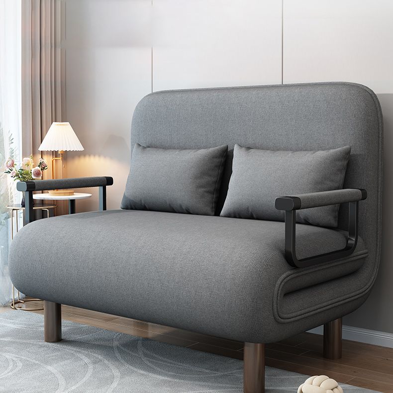 Scandinavian Pillow Included Futon Frame Square Arms Convertible Sofas Clearhalo 'furn' 'furn_futons' 'Furniture' 'Futons & Daybeds' 'Futons' 'Living Room Furniture' 1200x1200_5c3ea771-e495-46bf-a79c-a97637d5fc49