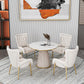 Metal Traditional Luxury Round Indoor Table Sintered Stone Table for Kitchen and Dining Room Clearhalo ' dining_table' 'Dining Tables & Seating' 'Dining Tables' 'furn' 'furn_dining_table' 'Furniture' 'furniture_dining_table' 'Kitchen & Dining Furniture' 'kitchen&dining_furn' 'kitchen' 'kitchen_dining_table' 1200x1200_5c405ad8-a0d7-460b-9f81-dc780506f1a4