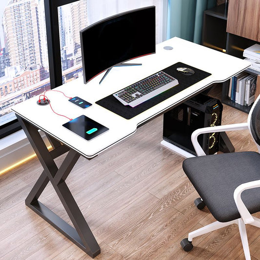 Bureau de jeu moderne de 23 pouces de large bureau de bureau en bois rectangulaire