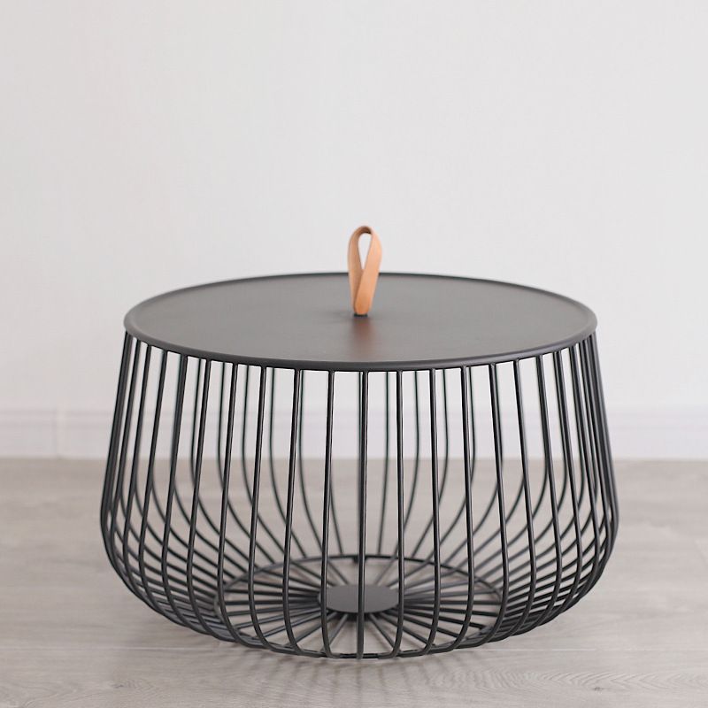 Iron Round Coffee Table Mid-Century Modern Frame Coffee Cocktail Table Clearhalo 'Coffee & Accent Tables' 'Coffee Tables' 'coffee_tables' 'furn' 'furn_coffee_tables' 'Furniture' 'Living Room Furniture' 1200x1200_5c411c85-45a4-4bac-9762-af8e28a8c966