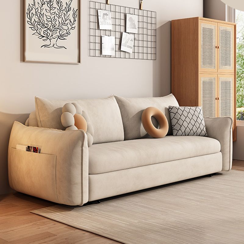Divano per dormiente futon scandinavo divano convertibile bianco per soggiorno