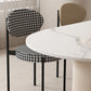 Free Form Sintered Stone Dining Table White Dining Table with Pedestal