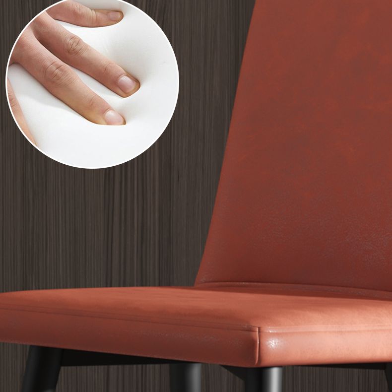 Contemporary Metal Dining Room Chairs Upholstered Linen Fabric Dining Chair for Home Use Clearhalo ' kitchen&dining_furn' 'Dining Chairs' 'Dining Tables & Seating' 'dining_chair' 'furn' 'furn_dining_chair' 'Furniture' 'furniture_dining_chair' 'Kitchen & Dining Furniture' 'kitchen' 1200x1200_5c489843-3401-484c-8a2c-75473e6e839f