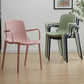 Contemporary Style Plastic Dining Arm Chairs Solid Back Stackable Chairs Clearhalo ' kitchen&dining_furn' 'Dining Chairs' 'Dining Tables & Seating' 'dining_chair' 'furn' 'furn_dining_chair' 'Furniture' 'furniture_dining_chair' 'Kitchen & Dining Furniture' 'kitchen' 1200x1200_5c4951ad-9948-4e41-90ca-249cec905886