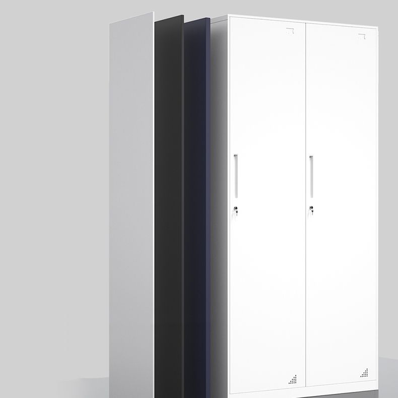 35.5"L x 19.5"W x 73"H White Wardrobe Armoire with Garment Rod Steel Wardrobe Cabinet Clearhalo 'Armoires & Wardrobes' 'armoires_wardrobes' 'Bedroom Furniture' 'furn' 'furn_armoires_wardrobes' 'Furniture' 1200x1200_5c4ab204-de9e-4c80-b97b-1fd713478842