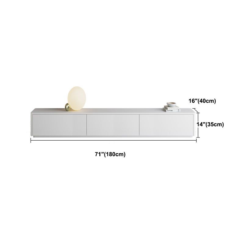 Consola de televisión de TV contemporánea Solid Wood TV Media Stand with Drains