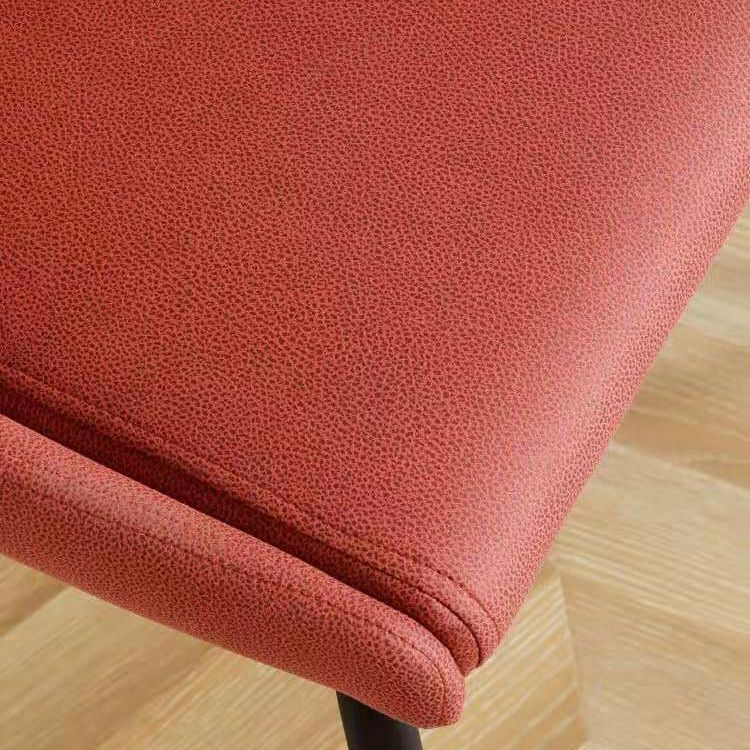 Leather Scandinavian Hotel Side Chair Parsons 18.5'' Wide Dining Chair with Black Legs Clearhalo ' kitchen&dining_furn' 'Dining Chairs' 'Dining Tables & Seating' 'dining_chair' 'furn' 'furn_dining_chair' 'Furniture' 'furniture_dining_chair' 'Kitchen & Dining Furniture' 'kitchen' 1200x1200_5c4b60c3-fb6a-4de4-8008-3481889836a1