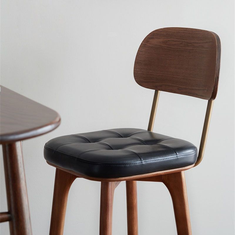 Industrial Style Wood Counter Chair Footrest Counter Stool for Living Room Clearhalo 'Bar Furniture' 'Bar Stools' 'bar_stools' 'furn' 'furn_bar_stools' 'Furniture' 'Kitchen & Dining Furniture' 1200x1200_5c4d065a-da78-48d5-8db8-1ddb0e5d54cc
